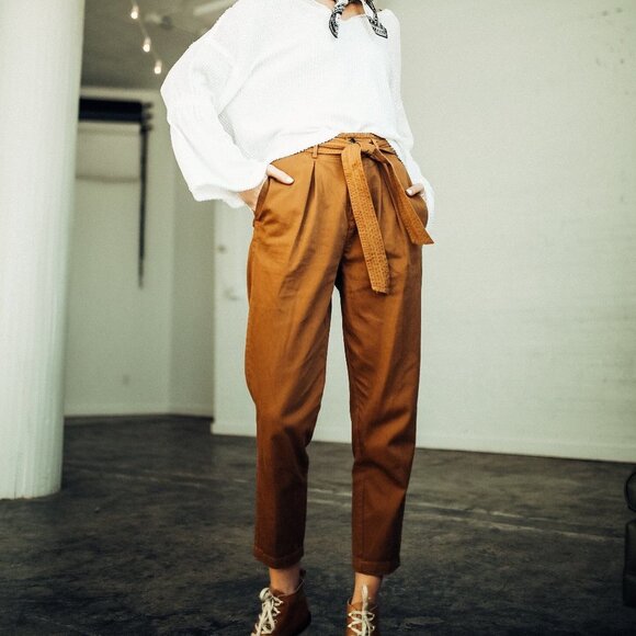 Free People Hi-Waisted Pegged 90's Pants - Picture 1 of 10